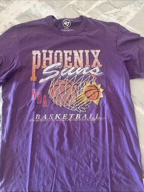47 Brand Phoenix Suns Purple Graphic Basketball Tee